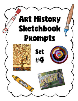 Preview of Art History Sketchbook Prompts Set #4