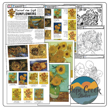 Inspired by Vincent van Gogh Sunflowers Oil Pastel Paper Batik (Grades 3+)  4 day