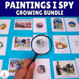 Art I Spy Montessori Activities Paintings Matching Close-U
