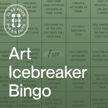 Preview of Art Icebreaker Bingo