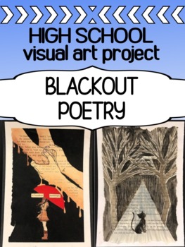Preview of Art Intro Assignment - Blackout Poetry - First week / last week