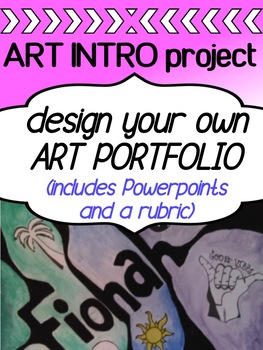 Art Portfolio Cover Page by Party Everyday in the Art Room