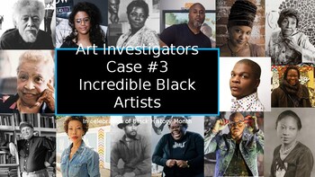 Preview of Art Investigators #3 Resources, Lesson & Activity Sheet- Black History Month