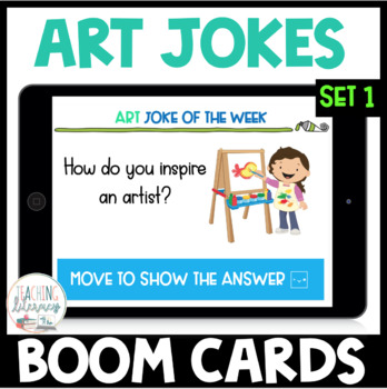 Preview of Art Jokes | BOOM CARDS | SET 1