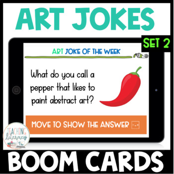 Preview of Art Jokes | BOOM CARDS | SET 2