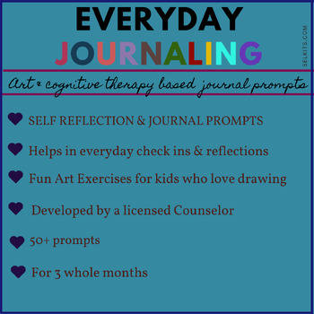 Preview of Art Journaling & Writing: 50+ Journal Prompts for Middle and High Schoolers