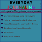 Art Journaling & Writing: 50+ Journal Prompts for Middle a