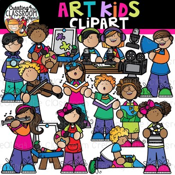 Art Kids Clipart {School Clipart}