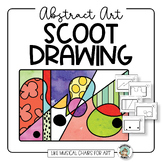 Art Lesson • Abstract Art Drawing Scoot • Fun Art Sub Less