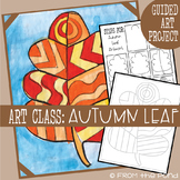 Art Lesson - Autumn Leaf Painting + Oil Pastel