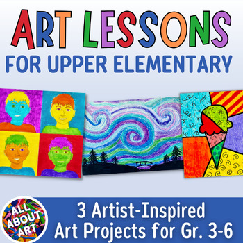 Art Lesson Bundle - Warhol, Van Gogh, and Britto - Artist Inspired Art ...