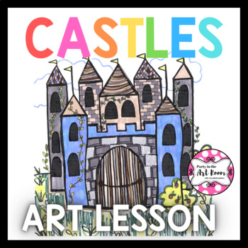 Preview of Castles Art Lesson - Sub Plans, Early Finishers, No Prep, Substitute Art Lesson