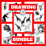 Art Lesson Directed Drawing Bundle - Sub Lessons