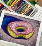 Art Lesson: Drawing Desserts with Oil Pastels like Wayne Thiebaud