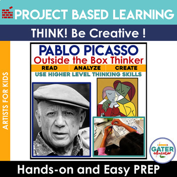 Preview of Project Based Learning | Picasso Art Lessons | Growth Mindset | Elements of Art