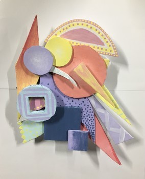 Preview of Art Lesson: Frank Stella Inspired Relief Sculpture