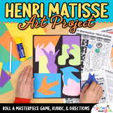 Art Lesson: Henri Matisse Art History Game & Art Sub Plans for Collage Project