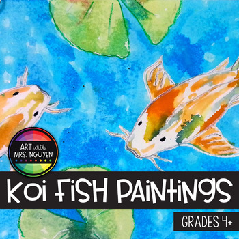 watercolor koi fish for kids