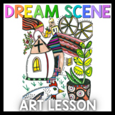 Spring Art Lesson: Dream Scene Art Game | Art Sub Plans
