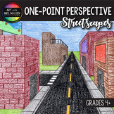 Art Lesson: One-Point Perspective Cityscape Streetscapes