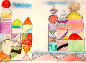 Preview of Paul Klee Art Lesson K-4th grade Castle and Sun Art History