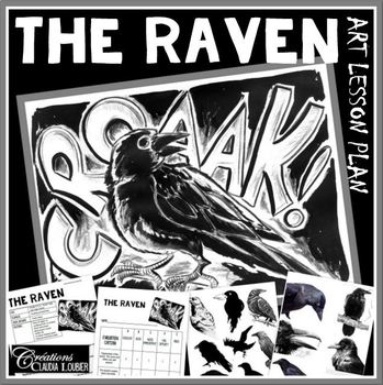 Preview of Art Lesson Plan : The Raven - Autumn and Halloween
