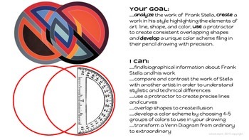 Download Art Lesson Plan w/ Math: Using Frank Stella and a Protractor by Smock Room