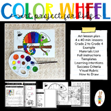 Art Lesson Plan for Elementary - Color Wheel Chameleon