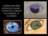 Surrealism for Middle and High School Art Lesson-Surreal Eye