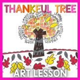 Art Lesson: Thankful Tree (Thanksgiving) | Sub Plans, Earl