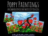 Art Lesson for Kids: Impressionist Poppy Paintings