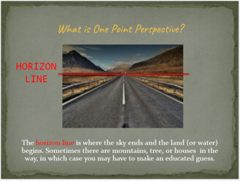 Art Lesson for Kids: Introduction to One Point Perspective - Google Slides