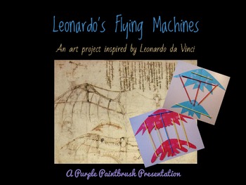 Preview of Art Lesson for Kids: Paper Flying Machines Inspired by Leonardo da Vinci