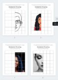 Art Lesson w/Symmetry Drawing with Faces Using a Grid - Pr