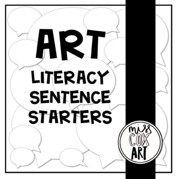 Preview of Art Literacy Sentence Starters