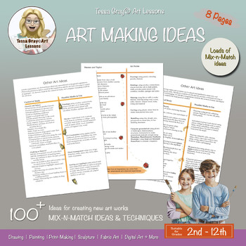 Preview of 100+ Art Making Projects for All School Levels, Whole Art Programme