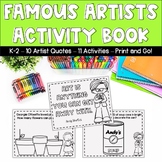Art Masters - Coloring and Activity Pages for the Art Room