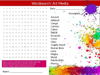 Download Word Search on Pour Painting Supplies