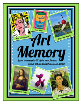 Preview of Art & Artist Memory Game