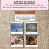 Art Movements Kindergarten and 1st Grade First Activities
