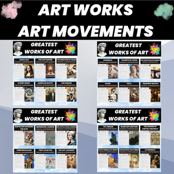 Art Movements and Works of Arts Reading Bundle | AP Art History and ...