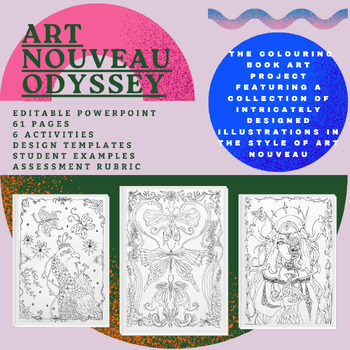 Preview of Art Nouveau Odyssey _Project for Middle School Art