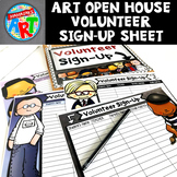 Art Open House Volunteer Sign-Up Sheet