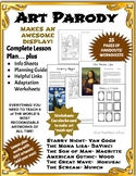 Art Parody or Art Mash Up Lesson Plan and Set of Worksheets