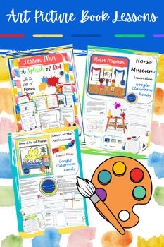 Preview of Art Picture Book Lesson Bundle 1st and 2nd Grade Activities 