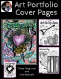 Art Portfolio Cover Pages, Art Portfolio Colouring Pages, 