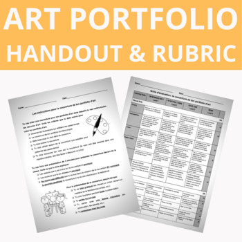 Preview of Art Portfolio Outline and Rubric