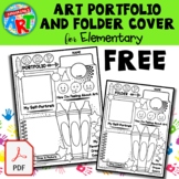 Art Portfolio and Folder Cover for Elementary FREE