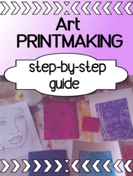 Preview of Art - Printmaking for high school - a step by step guide