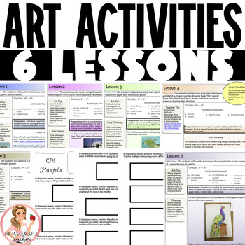 Preview of Art Units - Art Activities | 6 Lessons